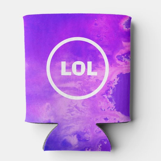 Kool druppelkleurige koelbox voeg uw eigen TEKST t Blikjeskoeler (Achterkant)