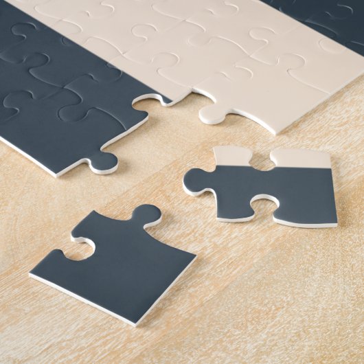 Kool- en Antiek witte strepen Legpuzzel (Zijkant)