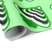  kool en leuke Mustache kerstboom Cadeaupapier (Rol Hoek)