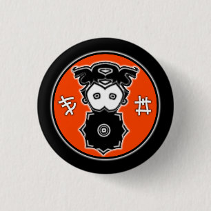 Kool exotisch ding ronde button 3,2 cm