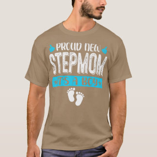 Kool Familie Proud New Stepmam Het is een jongen G T-shirt