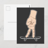 Kool Fingerboard Hobby Skateboarding Briefkaart (Voorkant / Achterkant)