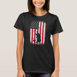 kool fish reposter Verenigde Staten Amerikaanse v T-shirt