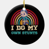 Kool gebroken been-botslichaam voor mannen: gebrok keramisch ornament (Achterkant)