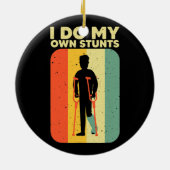 Kool gebroken been ontwerp voor mannen gebroken be keramisch ornament (Achterkant)