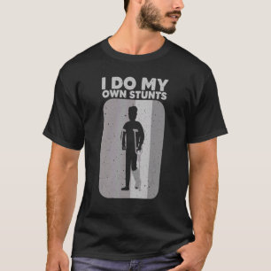Kool gebroken been voor mannen gebroken been en pe t-shirt