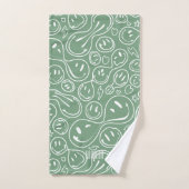 Kool glimlachend gezicht melting Smile Pattern Sag Bad Handdoek (Handdoek)