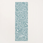 Kool glimlachend gezichtsmelting Smile Pattern Dus Yogamat (Achterkant)