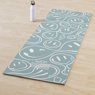 Kool glimlachend gezichtsmelting Smile Pattern Dus Yogamat