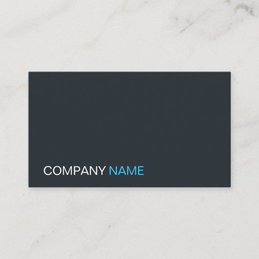 Kool, grijs, blauw en wit papier - Visitekaartje (Voorkant)