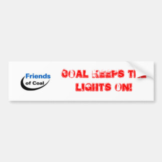 Kool houdt de lichten aan! Bumpersticker
