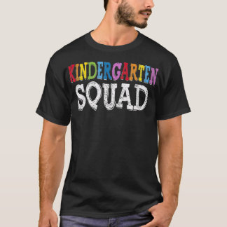 Kool Kindergarten Squad Fun Kinder student terug n T-shirt