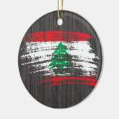 Kool Libanees vlagontwerp Keramisch Ornament (Links)