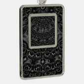 Kool Mandala kerstversiering Verzilverd Kader Ornament (Rechts)