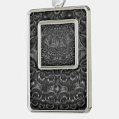 Kool Mandala kerstversiering Verzilverd Kader Ornament (Links)