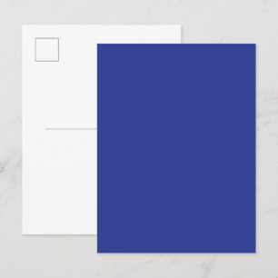 Kool Minimaal Trouwuitnodiging in Diepblauw Uitnodiging Briefkaart