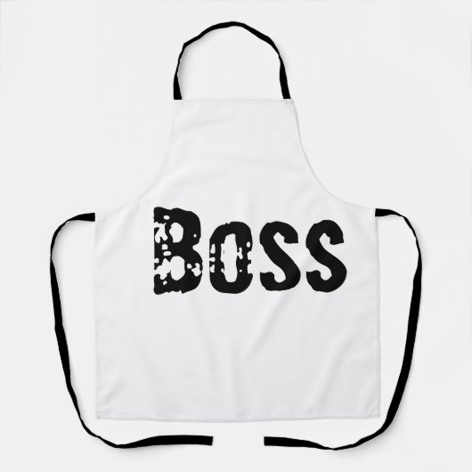 Kool Minimalist Boss apron Schort (Voorkant)