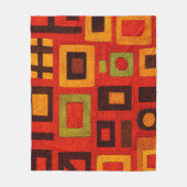 Kool Moderne Geometrisch Fleece Deken (Voorkant)