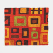 Kool Moderne Geometrisch Fleece Deken (Voorkant (Horizontaal))