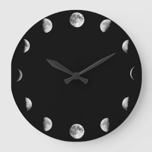 Kool Moon Phases Minimale Muurklok Novelty Wall Grote Klok