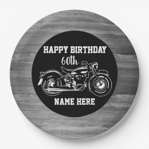 Kool Motorcycle Birthday Name Age Mannen Papieren Bordje
