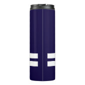 Kool Nautical Anchor en White Stripe Pattern Thermosbeker (Achterkant)