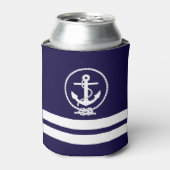 Kool Nautical Anchor Patroon Blikjeskoeler (Blikje Voorkant)