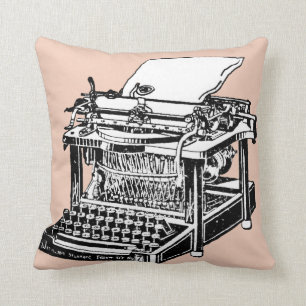 Kool Old Typewriter Pillow Kussen