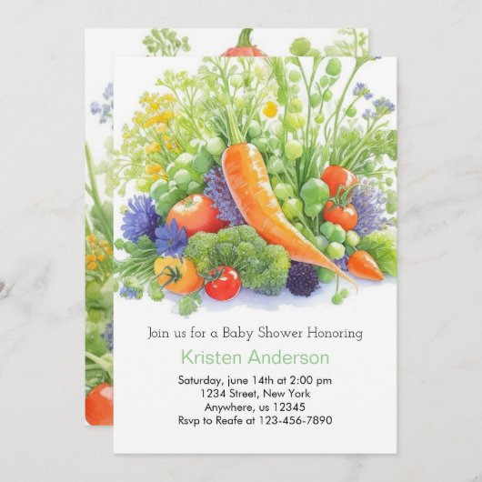 Kool Patch Joy Baby shower Kaart (Voorkant / Achterkant)