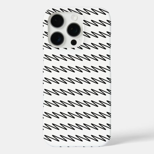 Kool Patroonontwerp in zwart-wit Case-Mate iPhone Case (Achterkant)
