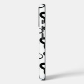 Kool Patroonontwerp in zwart-wit Case-Mate iPhone Case (Achterkant / Links)