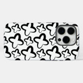 Kool Patroonontwerp in zwart-wit Case-Mate iPhone Case (Achterkant (horizontaal))
