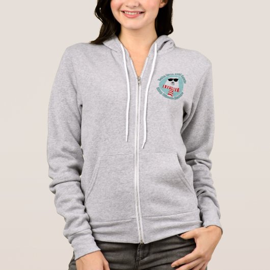Kool Polar Beer Stop klimaatverandering Hoodie (Voorkant)