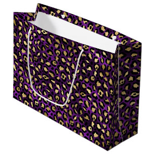 Kool Purper Luipaardprint Glam Dierenpatroon Groot Cadeauzakje