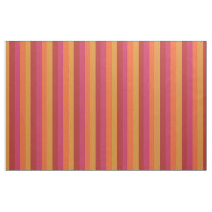 Kool Retro 70s Stripes Oranje rood roze goud Stof