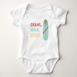 Kool Retro  blauw surfplank Surf  Romper