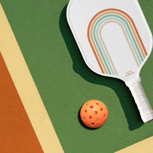 Kool Retro-kleuren Abstracte Arch Stripes Aangepas Pickleball Paddle
