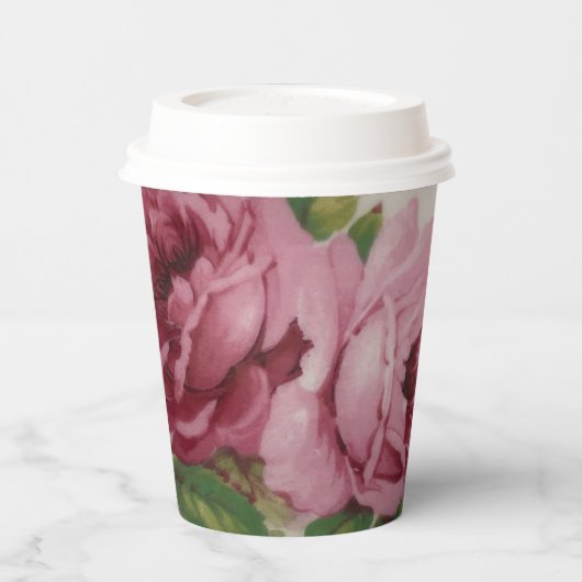 Kool Roos Elegantie Papieren beker (Links)