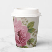 Kool Roos Elegantie Papieren beker (Achterkant)