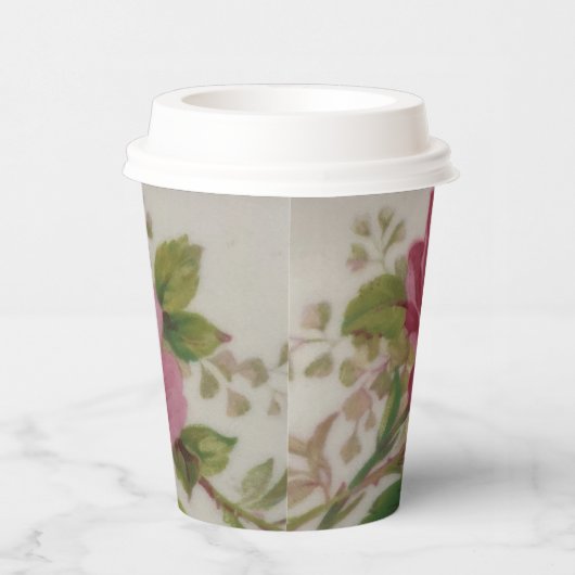 Kool Roos Elegantie Papieren beker (Rechts)