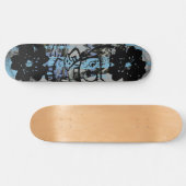 Kool skateboard met donkergrijze grafische kaart (Horizontaal)