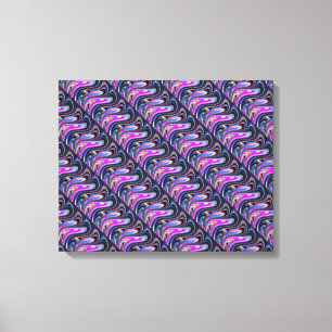 Kool stromende golven kunst canvas afdruk