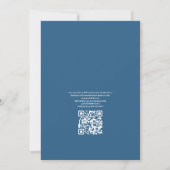 Kool Summer QR Code RSVP Beach Weddenschap Kaart (Achterkant)