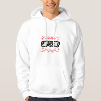 Kool SUPER BOY trendy heren streetwear witte hoodi Hoodie