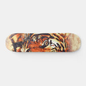 Kool Waterverf Abstract tijgerhoofd Skateboard (Horizontaal)