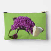 Kool witte vlinder accessoire tas (Achterkant)