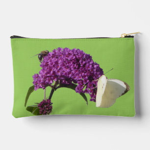 Kool witte vlinder accessoire tas