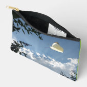 Kool witte vlinder accessoire tas (Open)