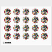 KOOL WOLF RONDE STICKER (Vel)