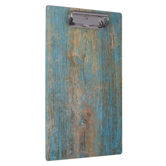 Kool Wood textuur van blauwe pellingverf Klembord (Rechts)